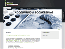 Tablet Screenshot of fintaxconsultants.com